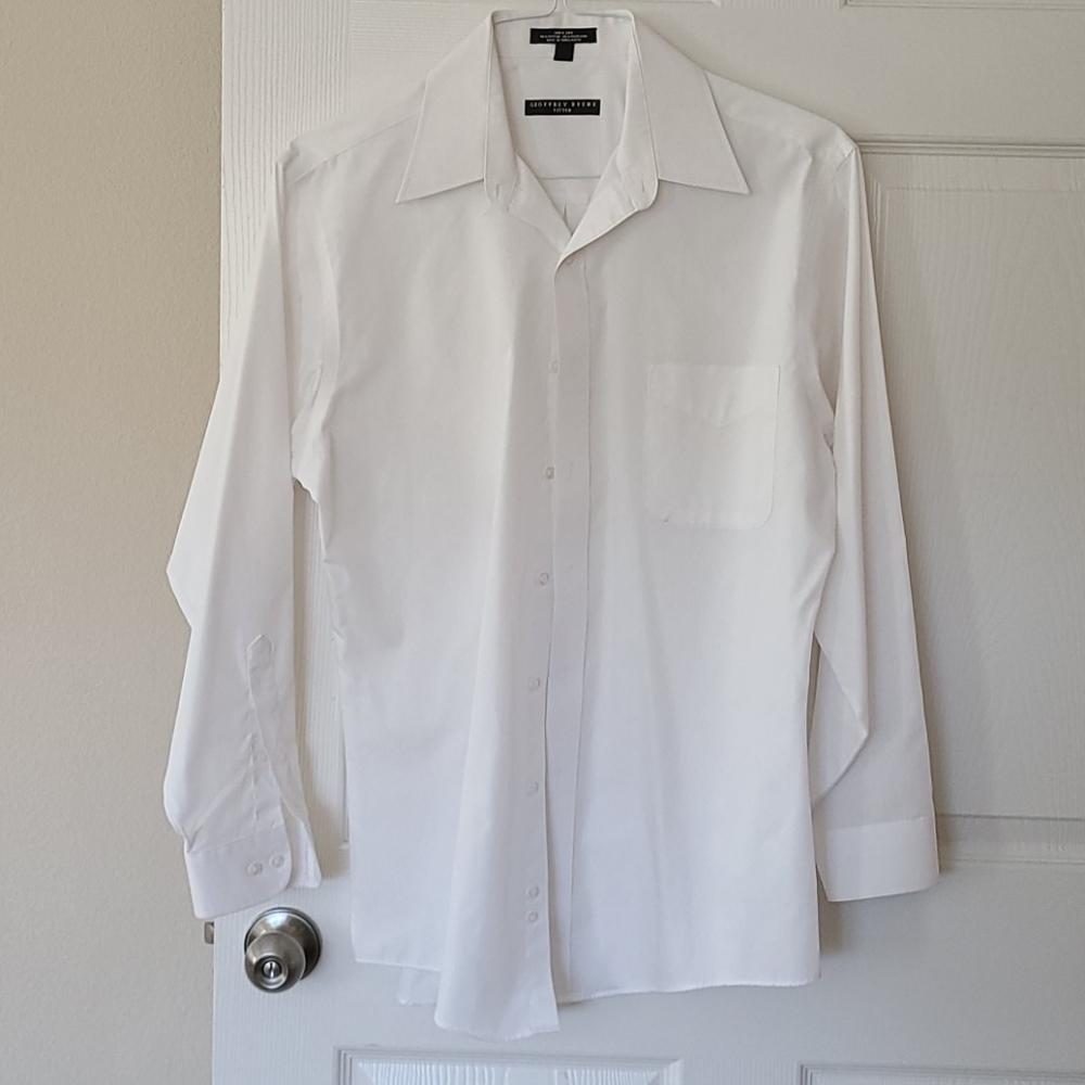 Mens white dress shirt